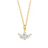 Marquise Flower Pendant Necklace Sterling Silver