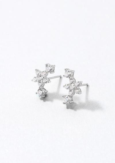 Clous d'Oreilles Prairie Argent Sterling