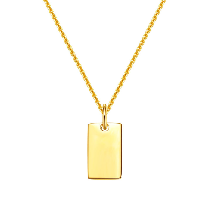 Collar Colgante Canvas en Oro Macizo 14K