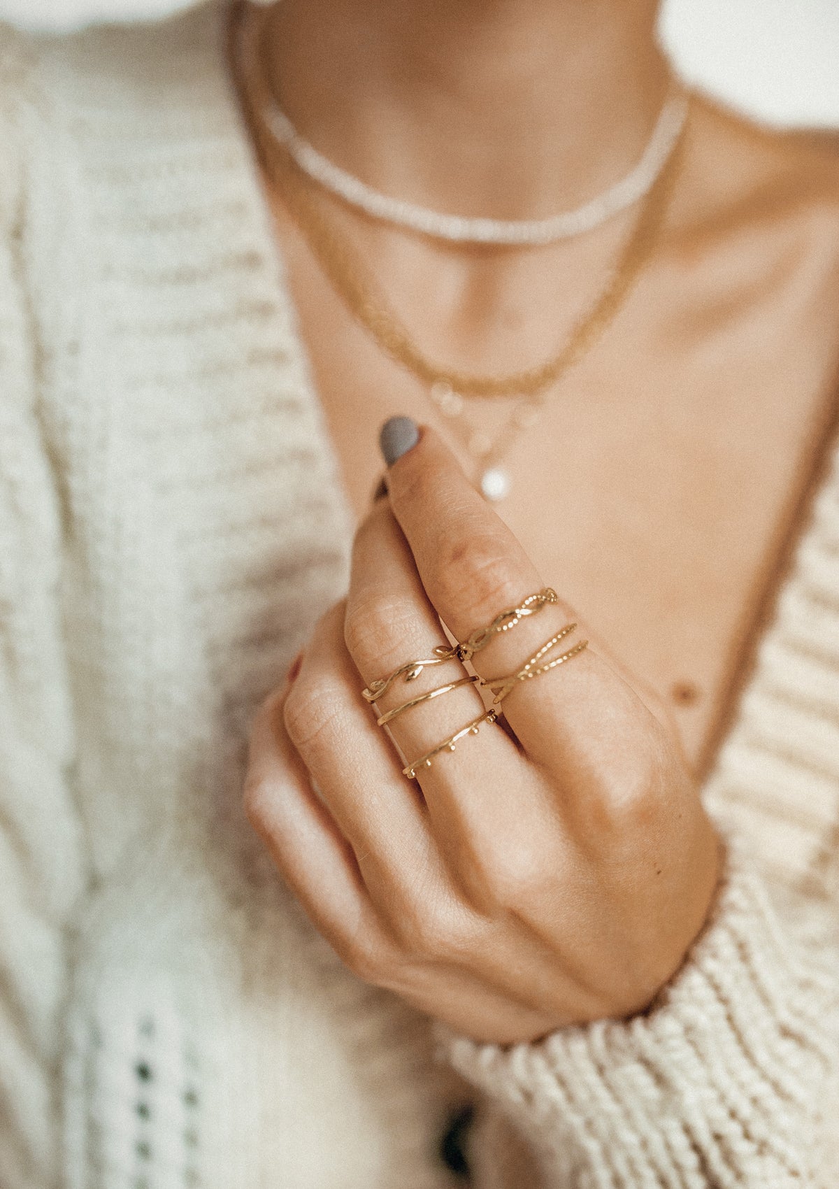 Meridian Ring Machine Meridian Ring Sterling Silver Gold – Hey Happiness