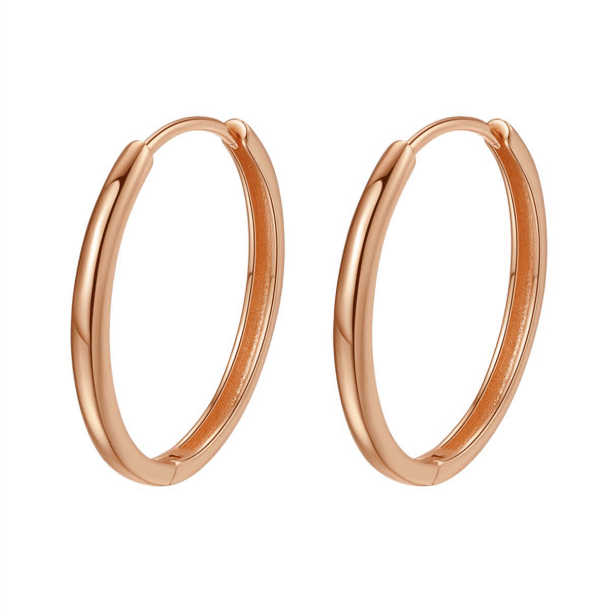 Pendientes Mid Aro Grueso en Plata de Ley 925