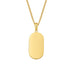 Minimalist Tag Pendant Necklace Waterproof