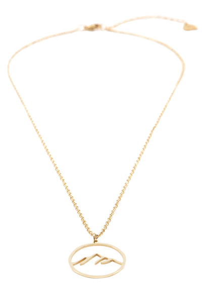 Mountain Necklace Gold