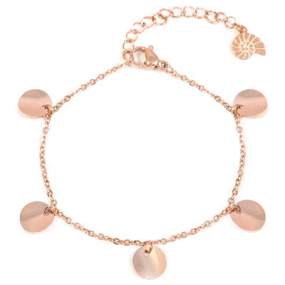 Plättchen Armband in Rosegold