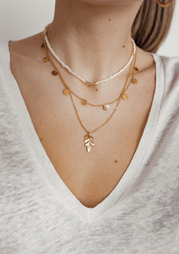 Collar con Multi Círculos en Oro