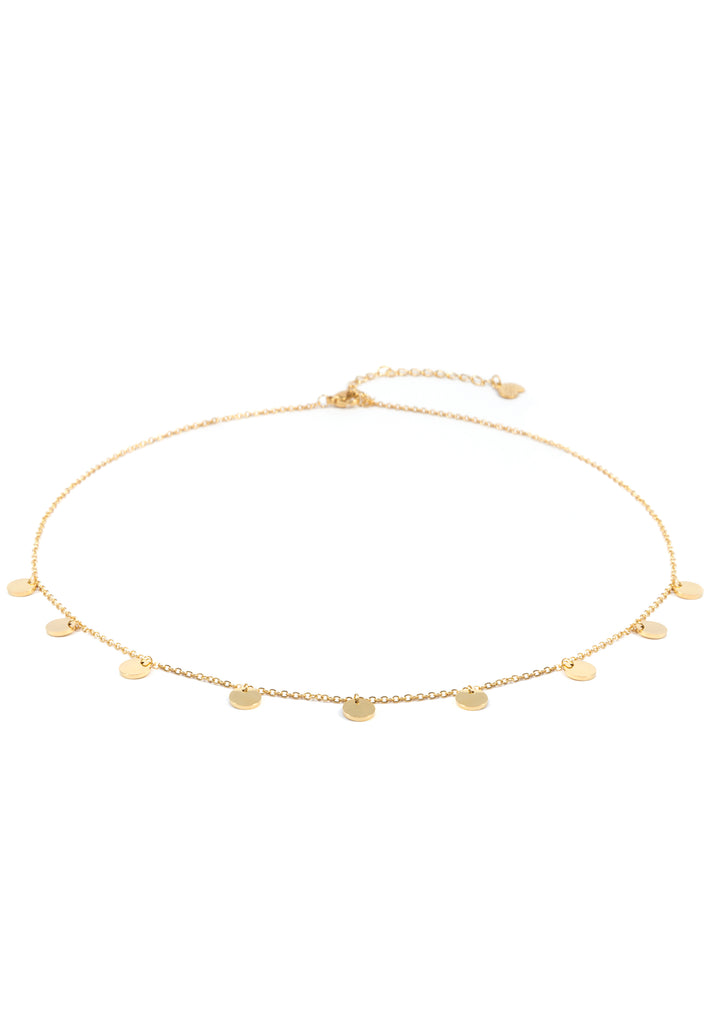 Collar con Multi Círculos en Oro