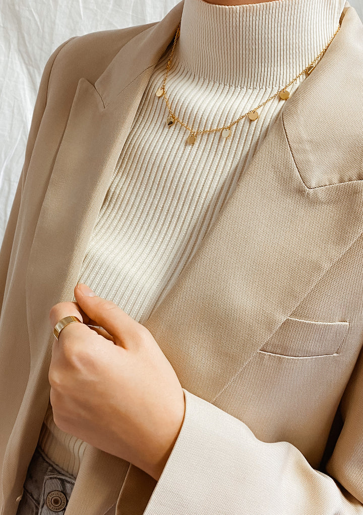 Collar con Multi Círculos en Oro