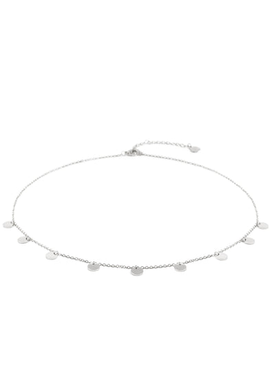 Multi Circles Necklace Silver
