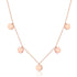 Collar con Círculo Happiness en Oro Rosa