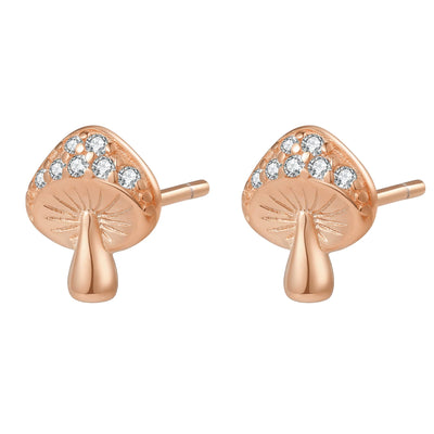 Clous d'Oreille Mushroom Sterling Argent