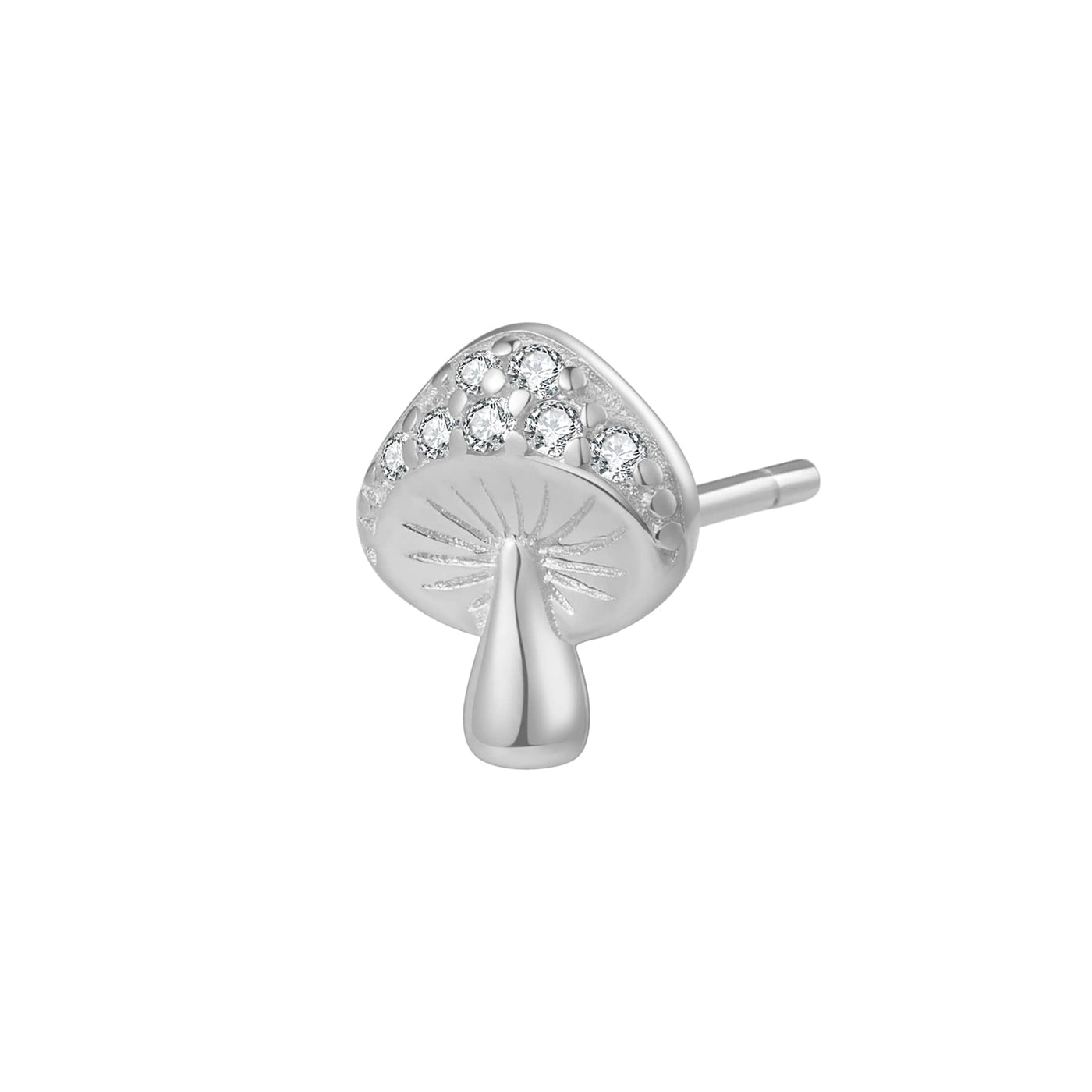 Clous d'Oreille Mushroom Sterling Argent