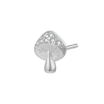Clous d'Oreille Mushroom Sterling Argent