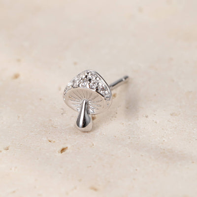 Clous d'Oreille Mushroom Sterling Argent