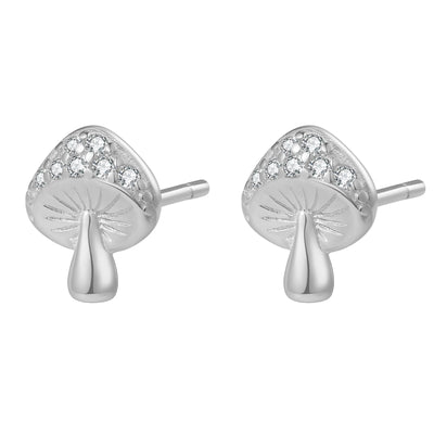 Clous d'Oreille Mushroom Sterling Argent