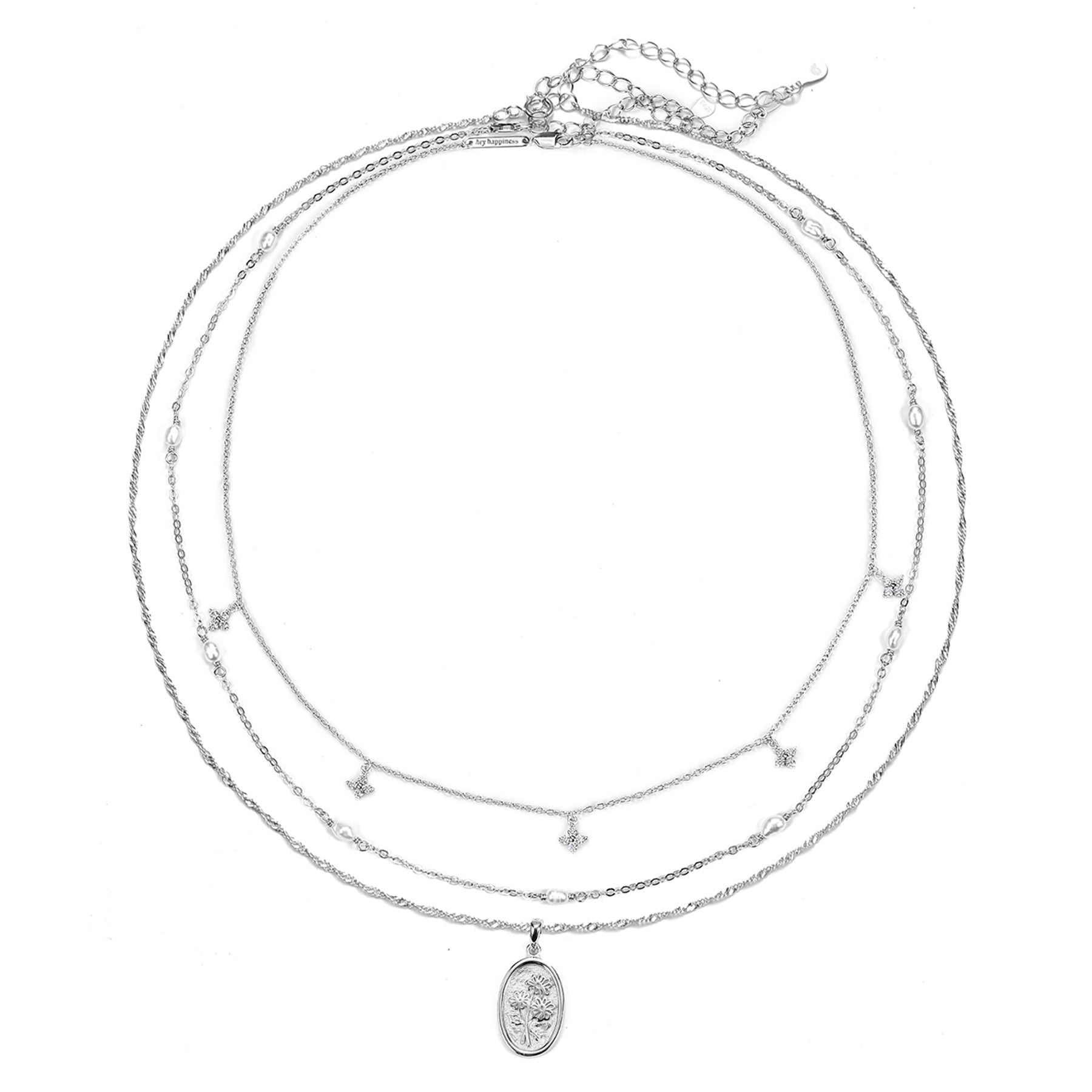 Naturliebhaber Ketten Set Sterlingsilber