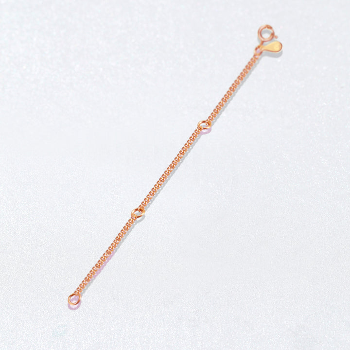 Extension de Collier Argent Sterling en Or
