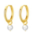 New Beginnings Perlen Creolen Gold 585