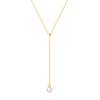 New Beginnings Pearl Necklace 14K Gold