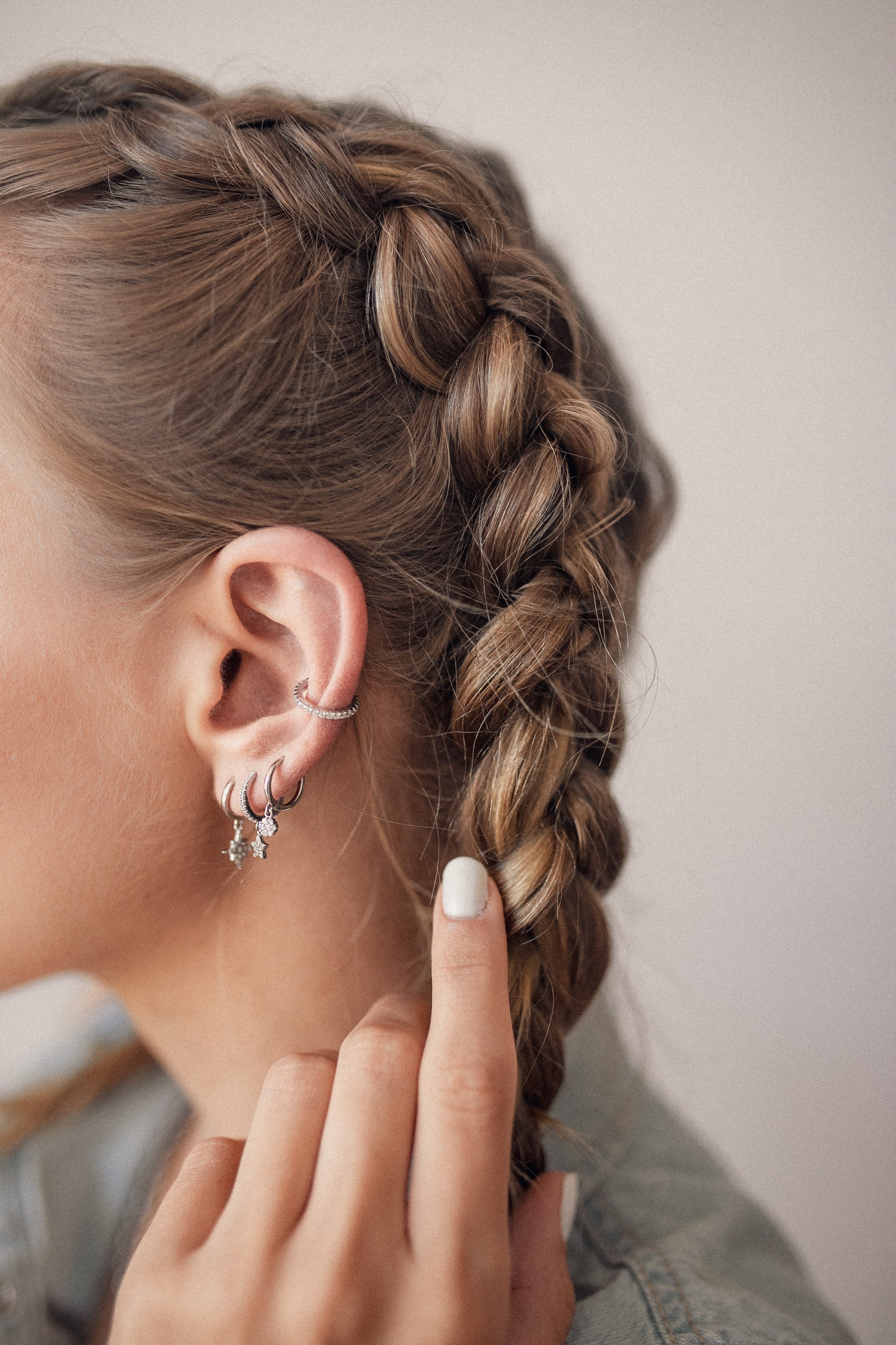 Nordstern Huggies Creolen Sterlingsilber