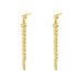 Boucles d’Oreill Goutte Orb Chaîne Sterling Argent
