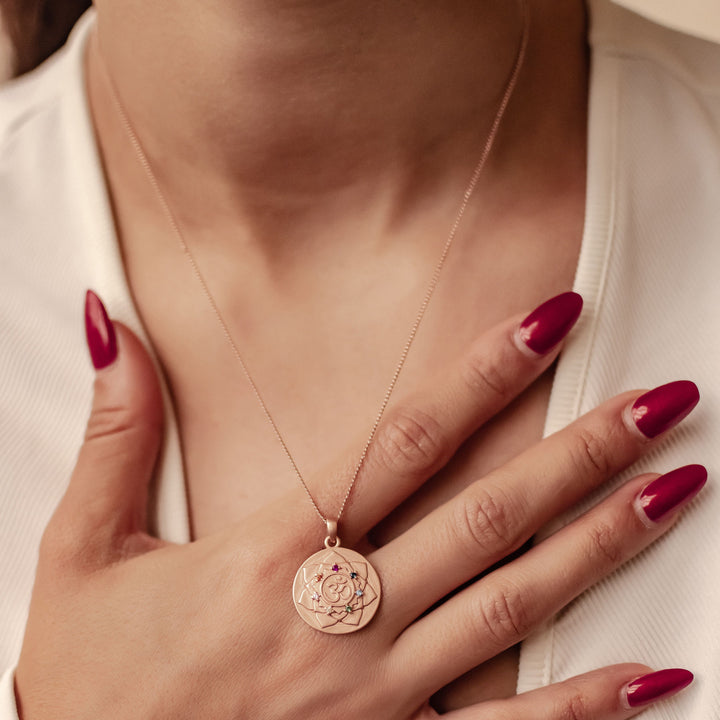 Peace and Positivity Pendant Necklace for Self-Knowledge Sterling Silver