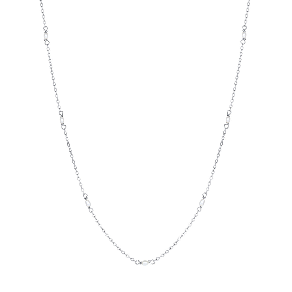 Collier Perle Chaîne Argent Sterling