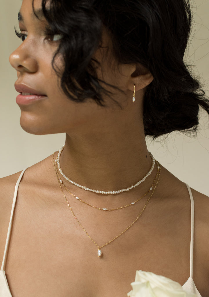Kette mit Perle Sterlingsilber