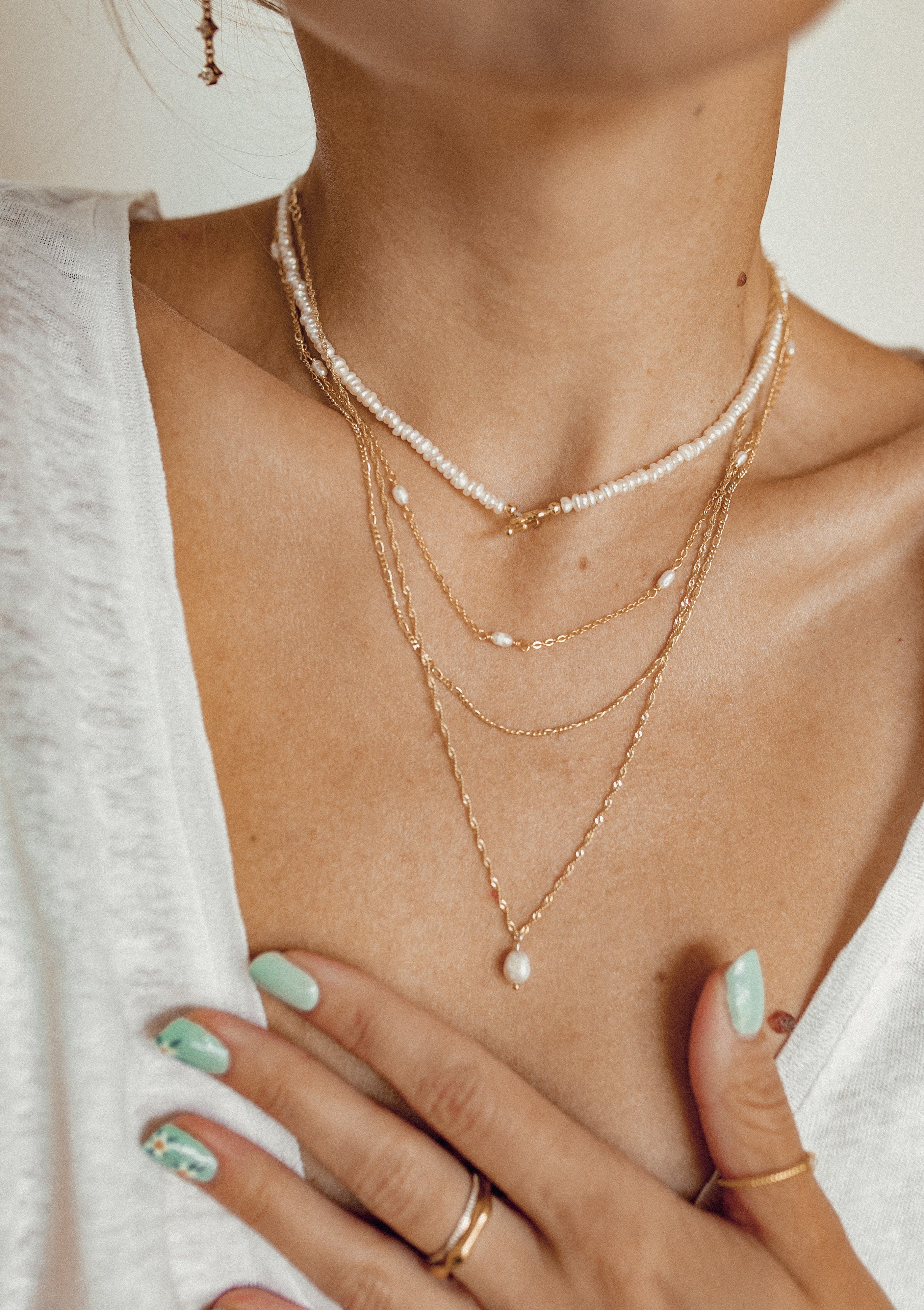 Kette mit Perle Sterlingsilber