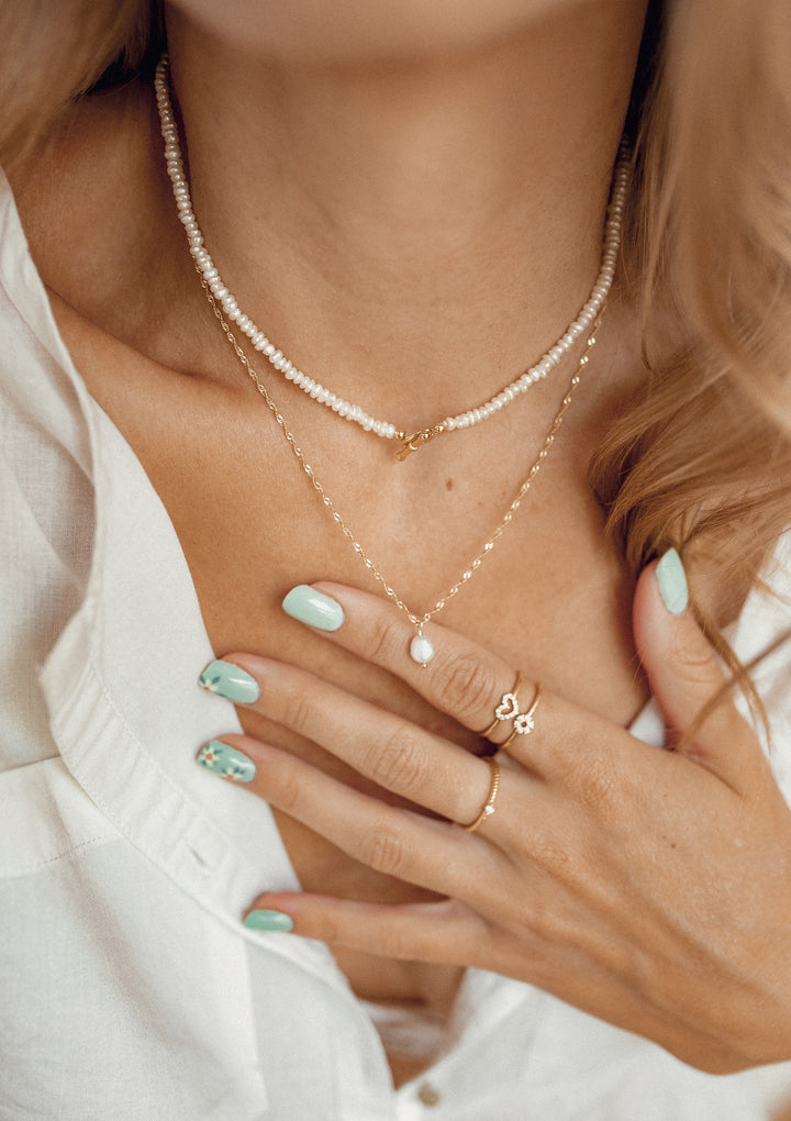 Kette mit Perle Sterlingsilber