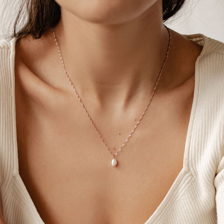 Kette mit Perle Sterlingsilber