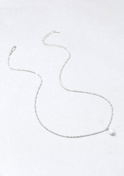 Collier Pendentif Perle Sterling Argent