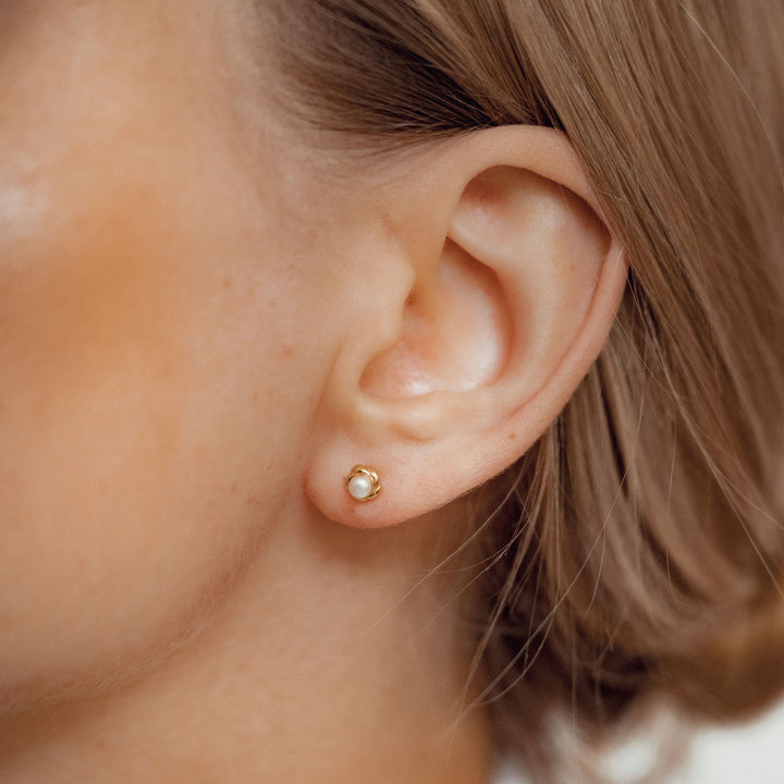 Pearl Trio Earrings Set Sterling Silver