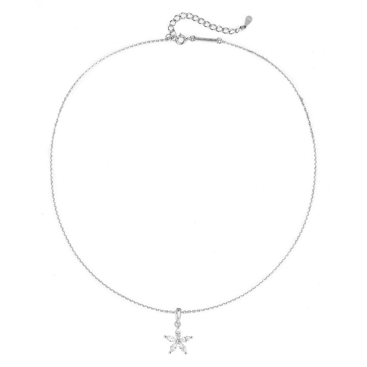 Set Collar Pétalos Plata de Ley 925