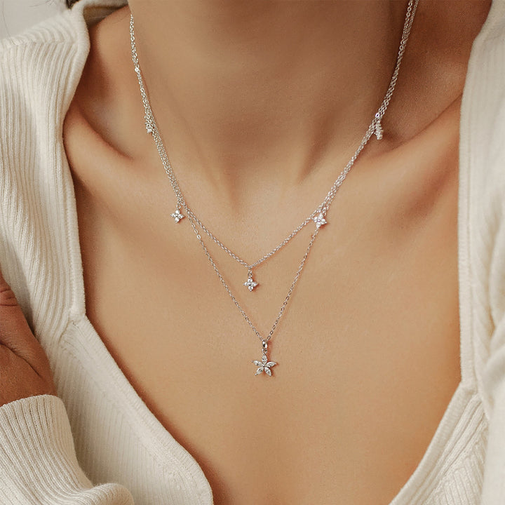 Petal Necklaces Set Sterling Silver
