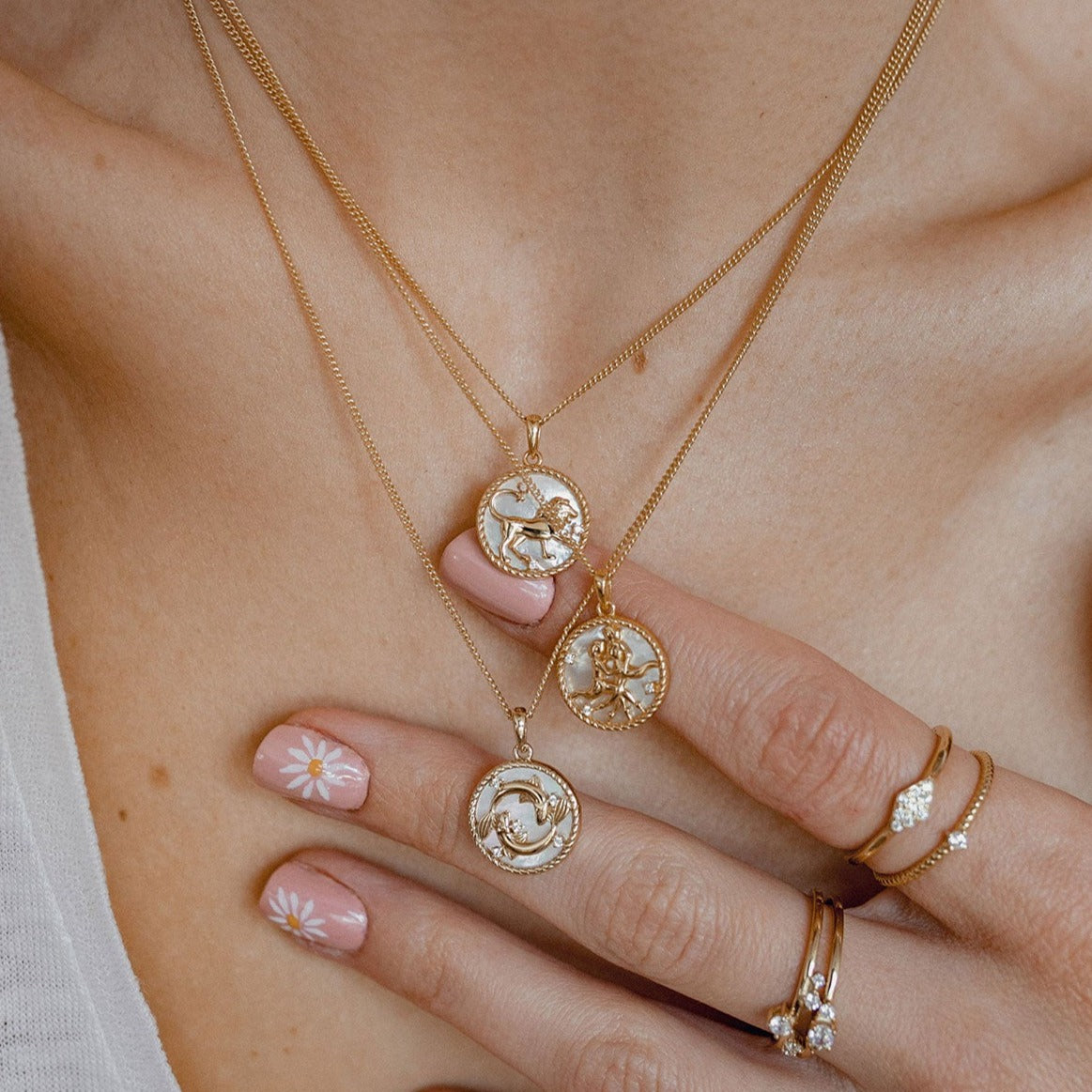 Collier pendentif zodiaque Poissons