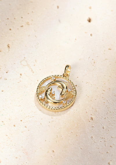 Collier pendentif zodiaque Poissons