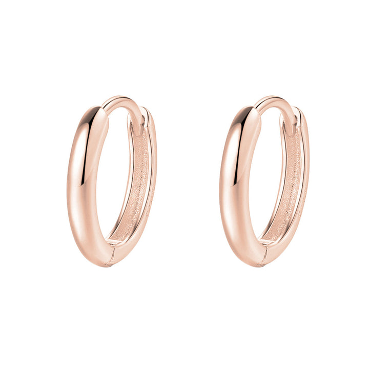 Klassische Chunky Creolen Sterlingsilber in Gold
