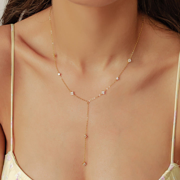 Collier Chaîne Y Posy Argent 925 en Or
