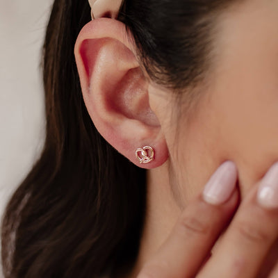 Clous d'Oreille Pretzel Sterling Argent