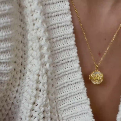 Twin Swan Heart Locket Necklace Sterling Silver
