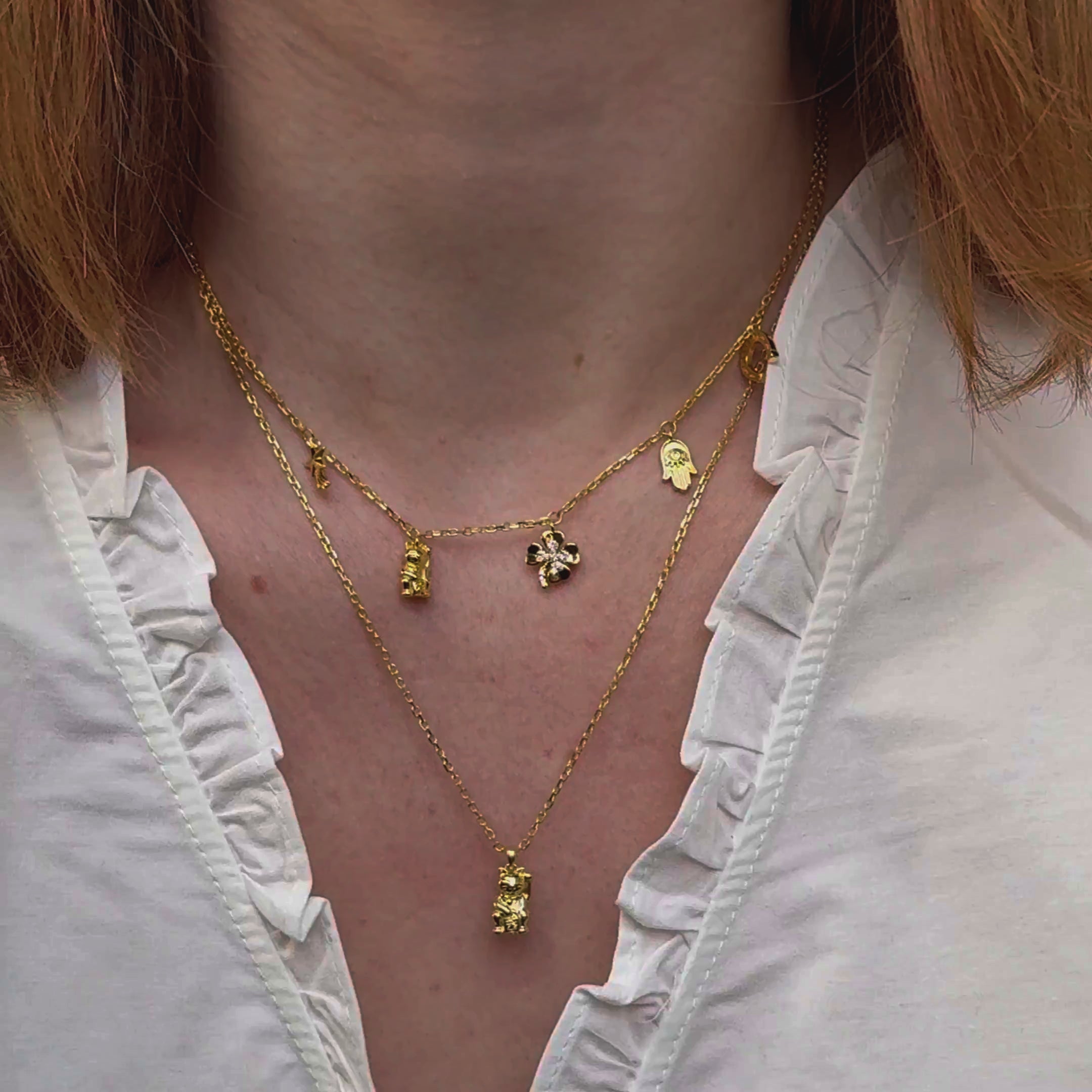 Lucky Charms Pendant Necklace Sterling Silver