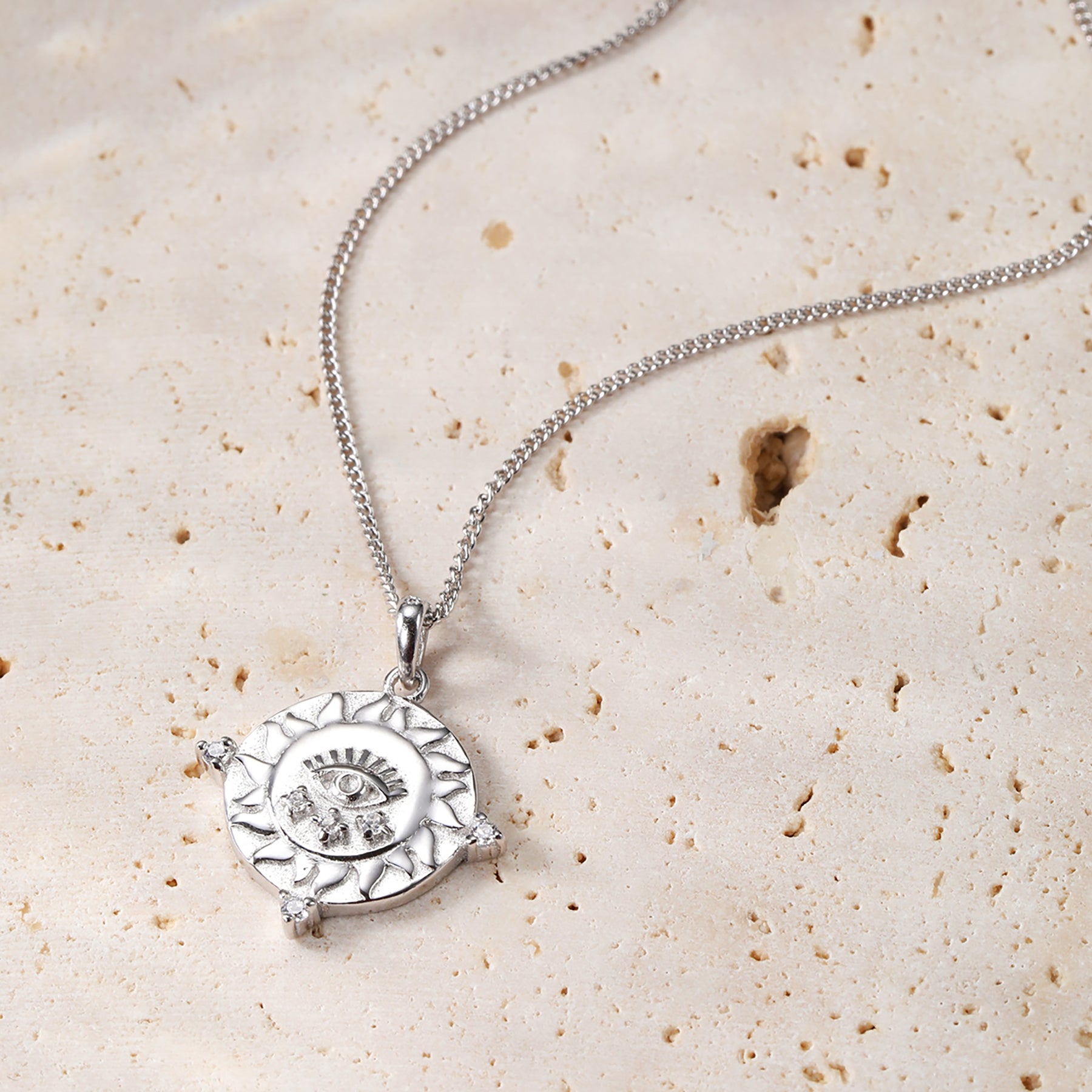 Collier Pendentif "Protection" Sterling Argent