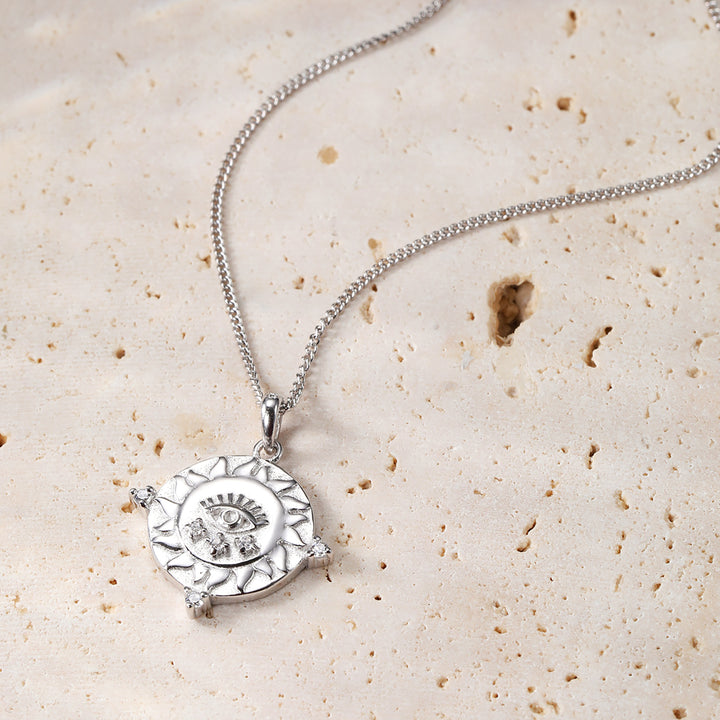 Protection Pendant Necklace Sterling Silver