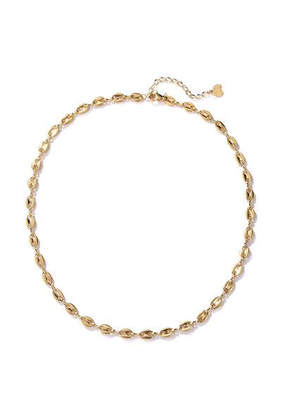 Puffed Mariner Chain Necklace Gold