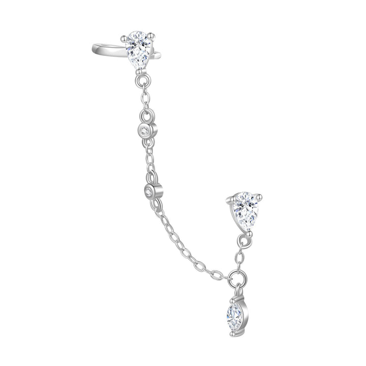 Boucles d’Oreilles Double Radiant Argent Sterling en Or