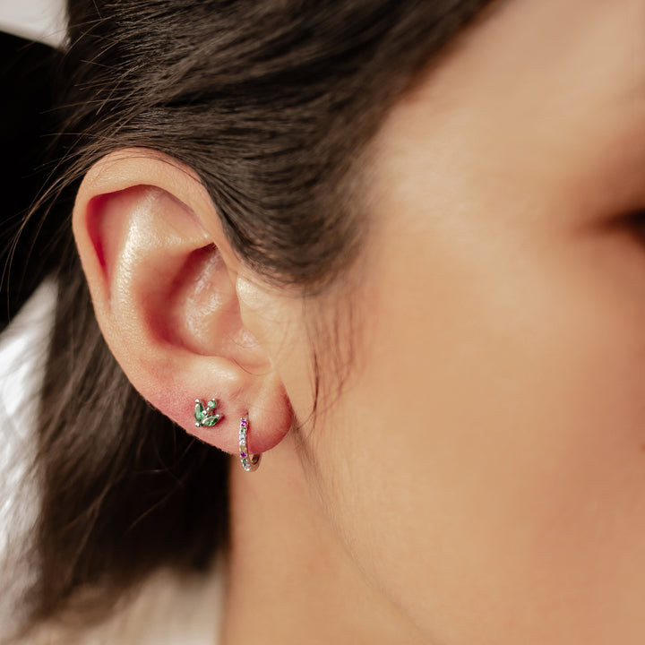 Rainbow Earrings Set Sterling Silver