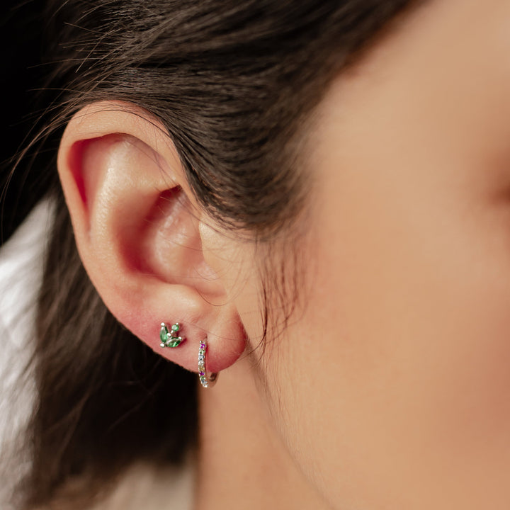 Rainbow Earrings Set Sterling Silver