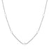 Collar Delicado de Dije Rombo en Plata