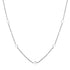 Rhombus Charm Delicate Necklace Silver
