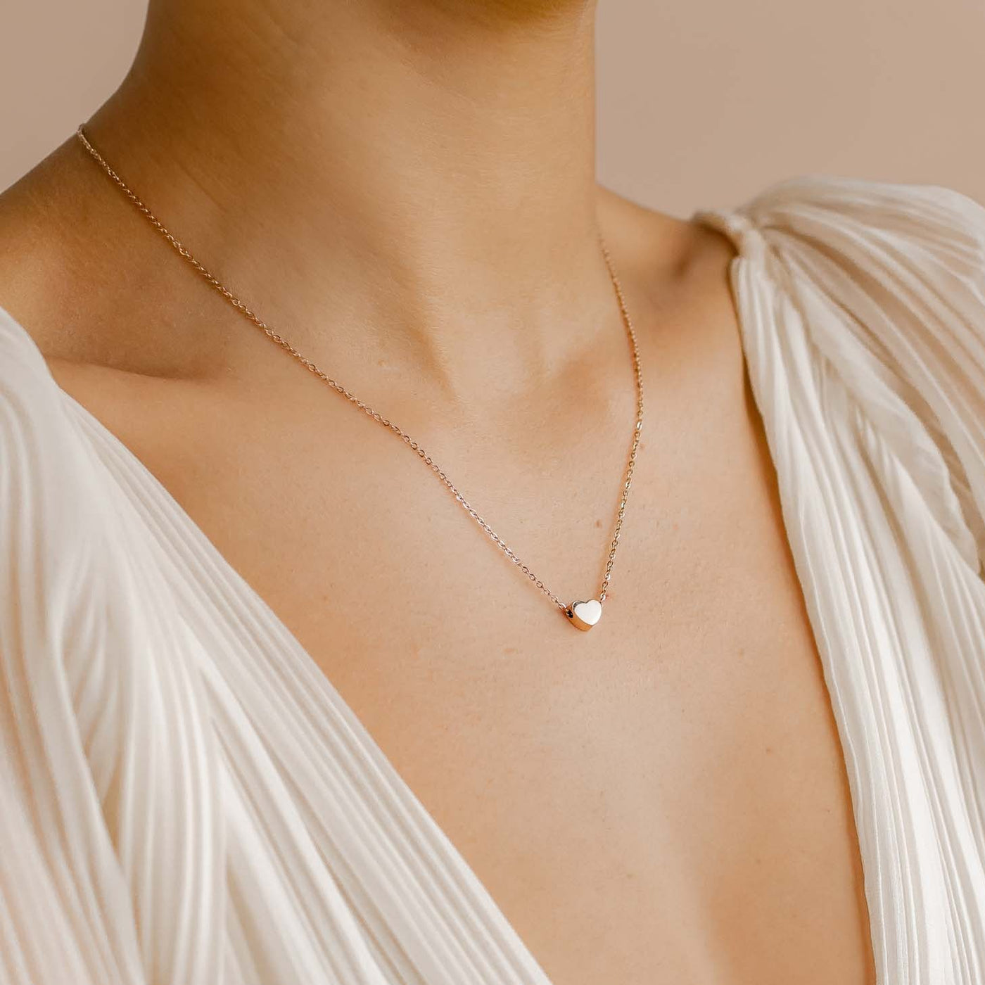 Rose Gold Sweetheart Delicate Pendant Necklace